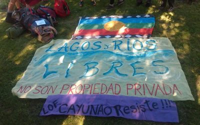 Les defensores del río chubut resisten en el Lof Cayunao